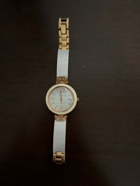 Anne Klein Women's Rose Gold and White Watch